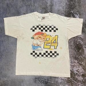 Sick 90s Piss Stained F*** Jeff Gordon T Shirt. Size XL